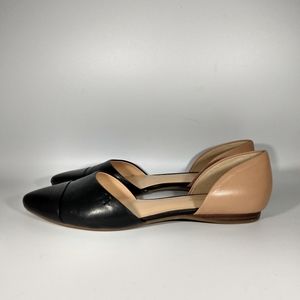Tommy Hilfiger black beige D'Orsay flats size 7.5M